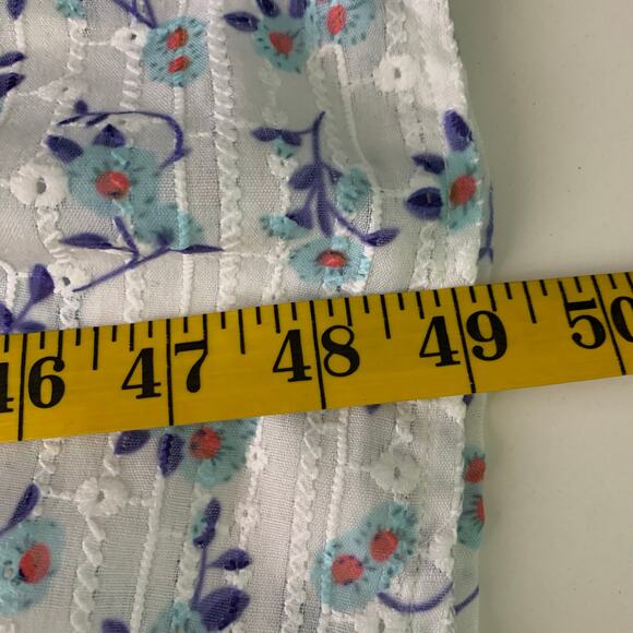 HELLO MOLLY Dress 8 Flower Garden VNeck Keyhole Back Hidden Zipper Ruched Sleeve - Picture 16 of 16